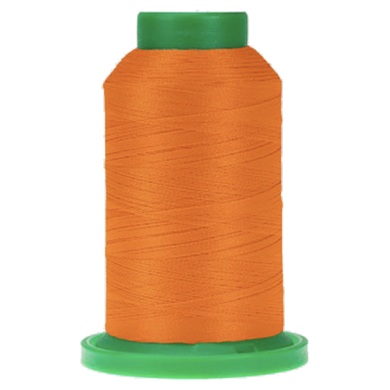Tangerine ISACORD embroidery thread spool