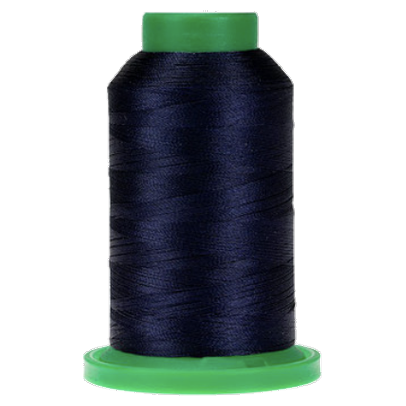 Navy ISACORD embroidery thread spool