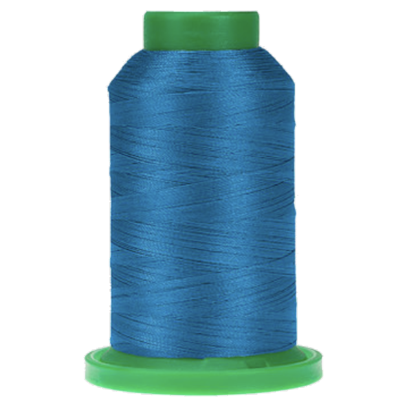 Wave Blue ISACORD embroidery thread spool