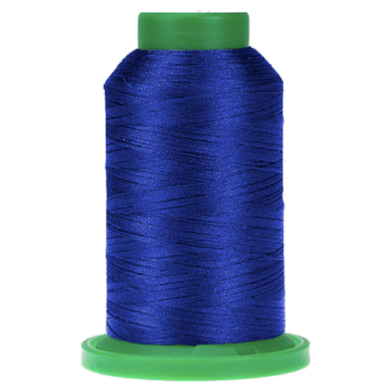 Electric Blue ISACORD embroidery thread spool