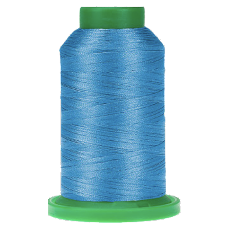 Crystal Blue ISACORD embroidery thread spool