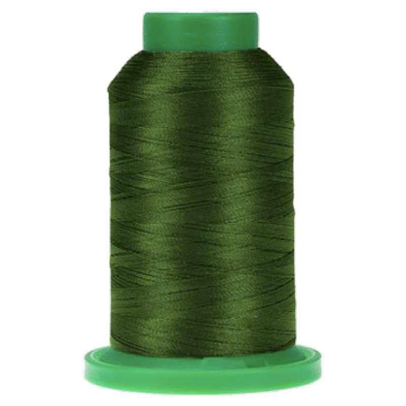 Moss Green ISACORD embroidery thread spool