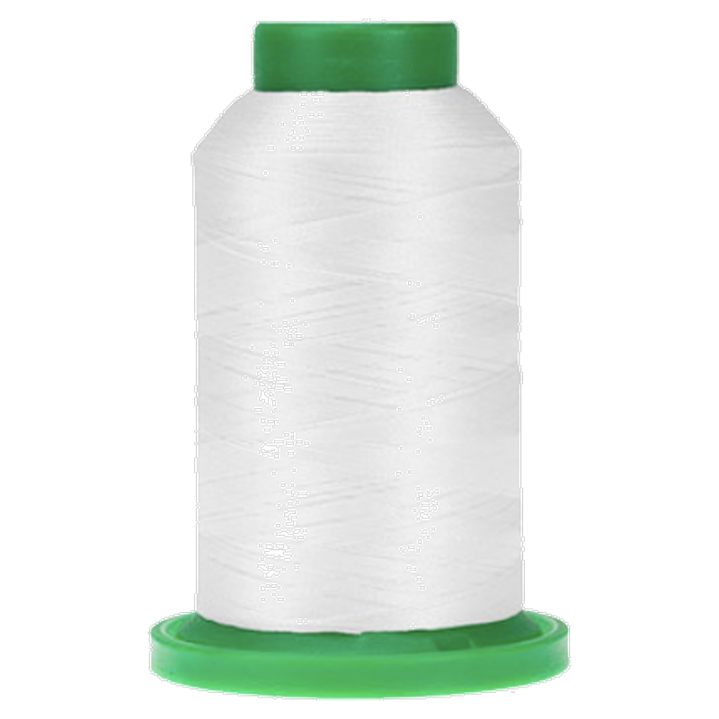 White ISACORD embroidery thread spool